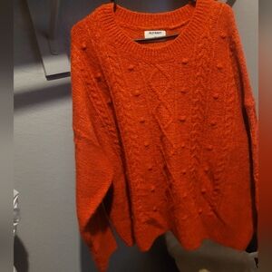 Old Navy: Plus Size 2X Long Sleeve Red Sweater! Brand New And Unused